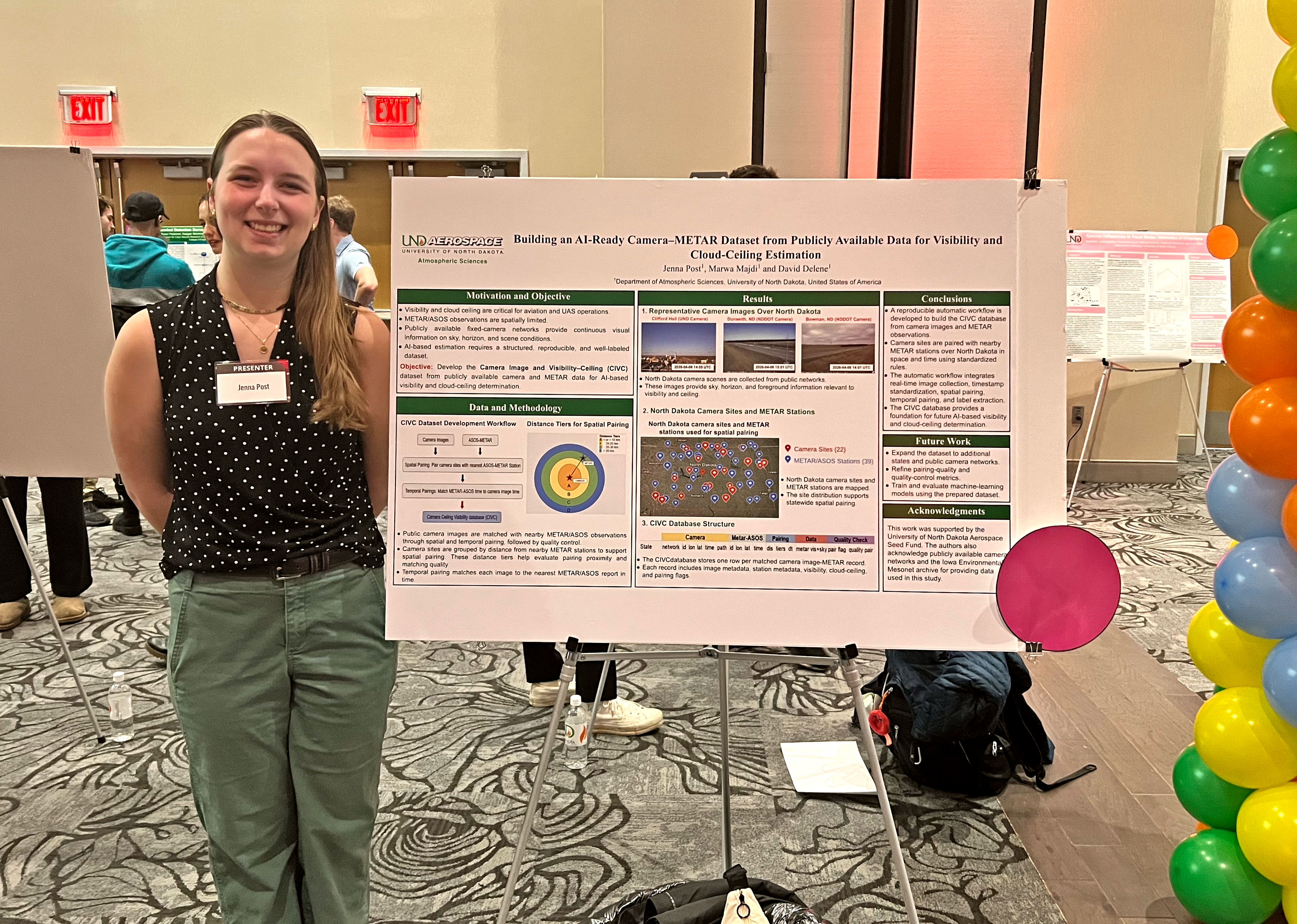 Jenna Post presenting her URSA research poster